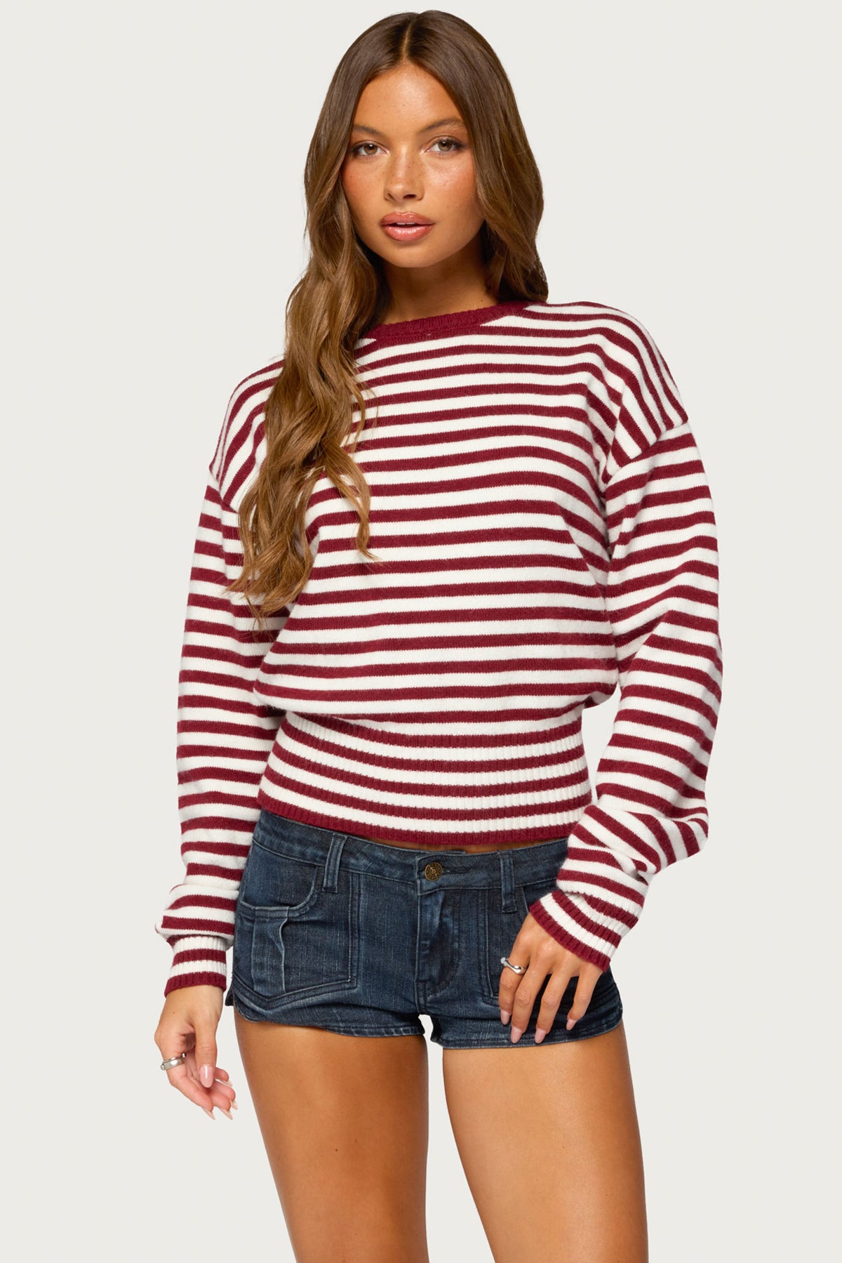 Marren Striped Knit Sweater