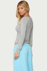 Sanel Lacey Long Sleeve Top