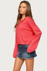 Fion Buttoned Knit Cardigan