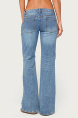 Girla Low Rise Wide Leg Jeans