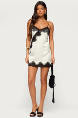 Finlee Lacey Satin Effect Mini Dress