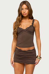 Limor Sequin Lacey Tank Top