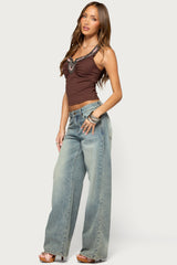 Zaiva Beaded Top