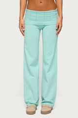 Wanel Pointelle Foldover Pants