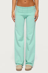 Wanel Pointelle Foldover Pants