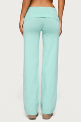 Wanel Pointelle Foldover Pants
