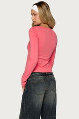 Madina Long Sleeve Babydoll Top