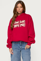 Union Jack Cheetah Print Hoodie