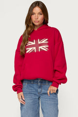 Union Jack Cheetah Print Hoodie