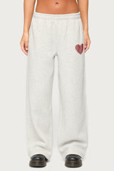 London Obsessed Rhinestone Sweatpants