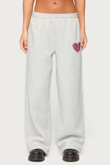London Obsessed Rhinestone Sweatpants