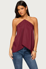 Elni Chain Backless Halter Top