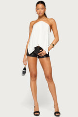 Elni Chain Backless Halter Top