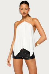 Elni Chain Backless Halter Top