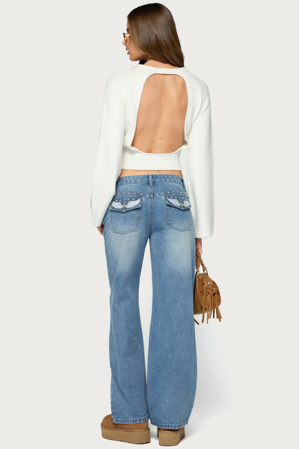 Geila Backless Knit Sweater