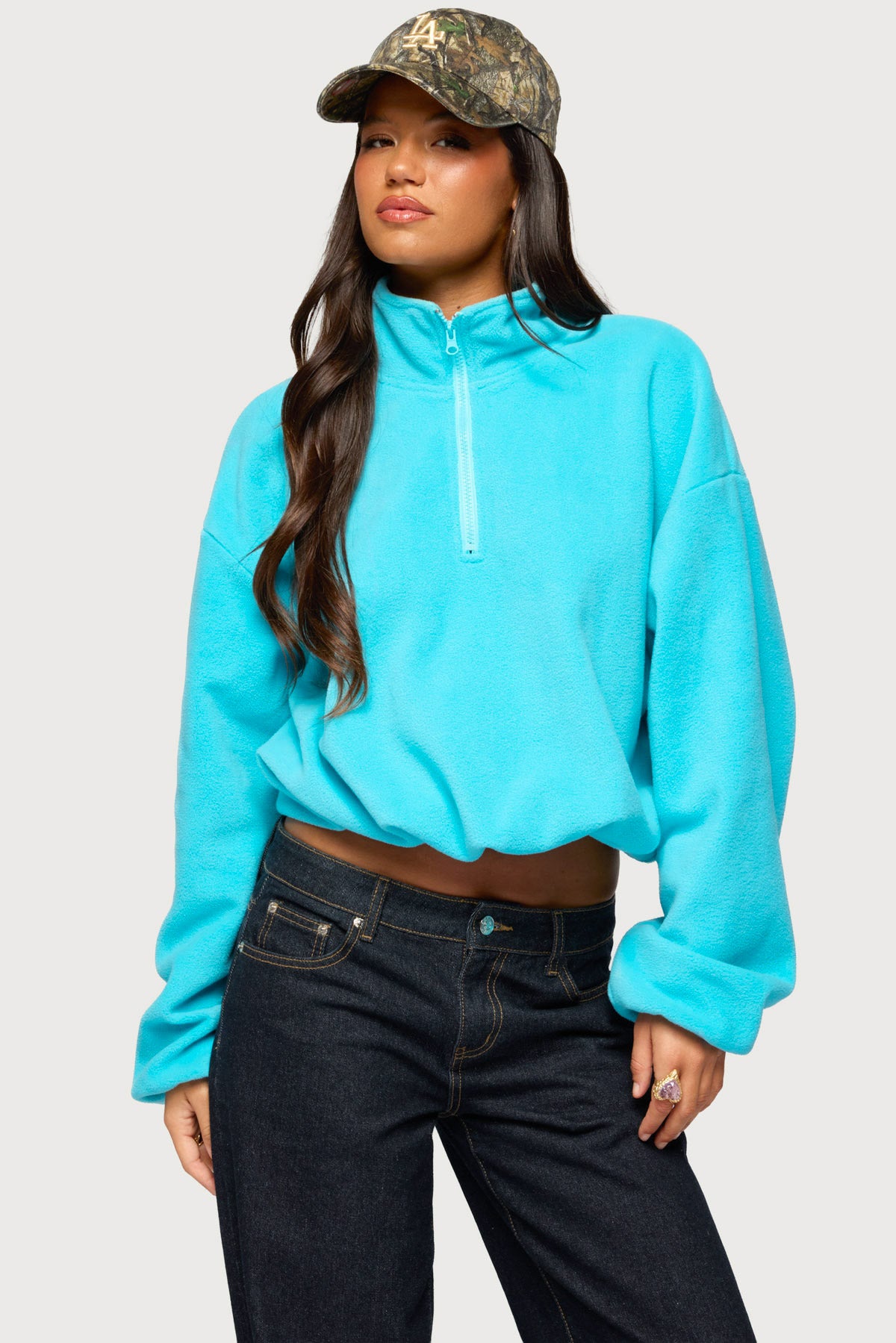 Lasha Oversized Sherpa Sweatshirt