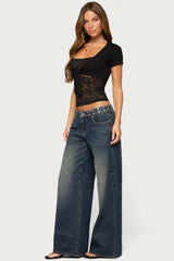 Diah Lacey Two Piece Tie Front Top