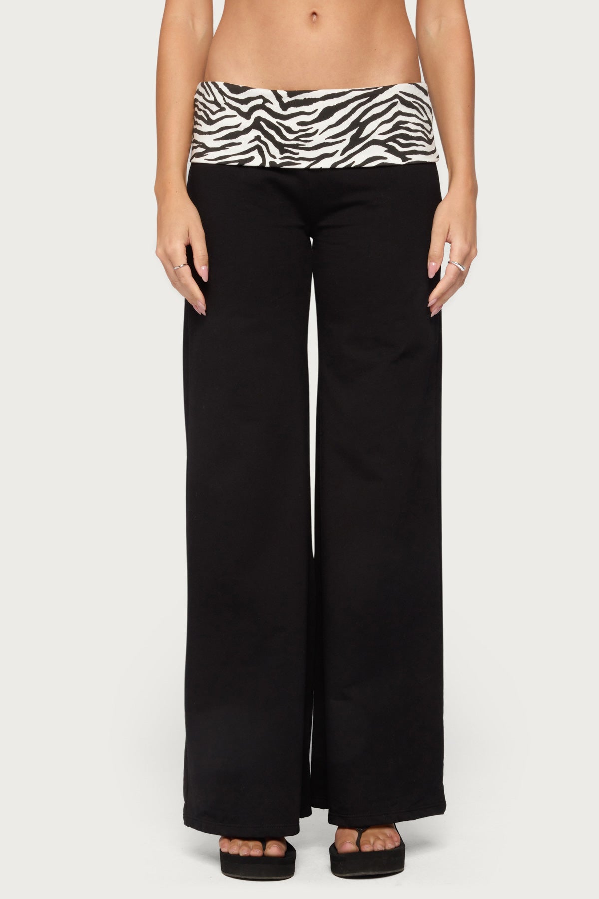 Kylee Zebra Foldover Pants