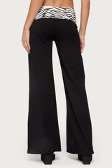 Kylee Zebra Foldover Pants