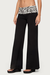 Kylee Zebra Foldover Pants