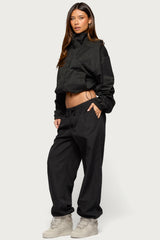 Corinne Nylon Track Pants