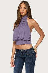 Laeva Backless Halter Top