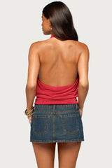 Laeva Backless Halter Top