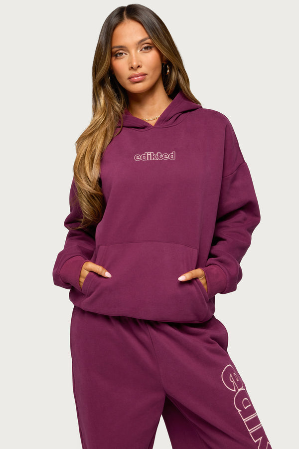 Living Edikted Embroidered Hoodie view 1