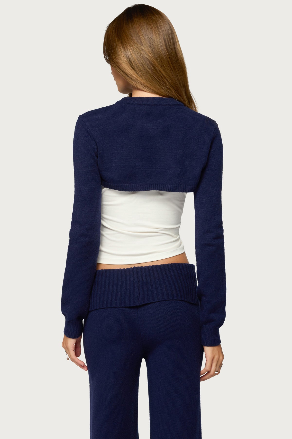 Nani Cropped Long Sleeve Knit Cardigan