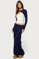 Nani Knit Foldover Pants
