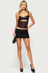 Allister Sequin Lace Cutout Top