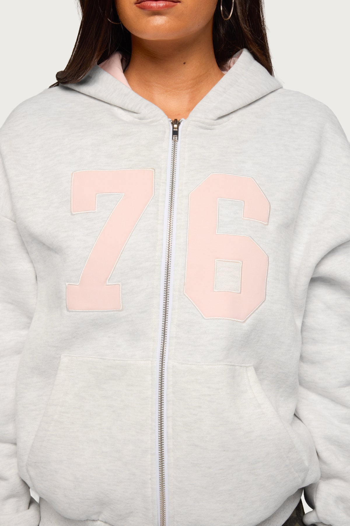 Edikted 76 Zip Up Hoodie