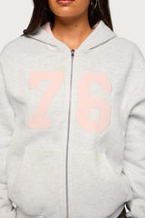 Edikted 76 Zip Up Hoodie