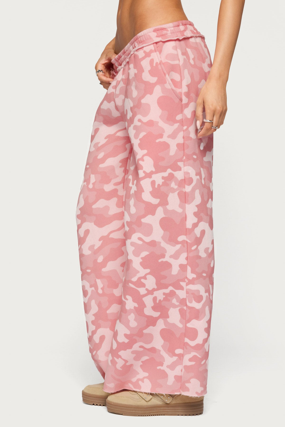 Adelyn Camo Wide Leg Sweatpants
