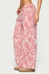 Adelyn Camo Wide Leg Sweatpants