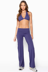 Lannika Cropped Active Halter Top