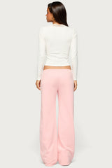 Halka Lacey Long Sleeve V Neck Top