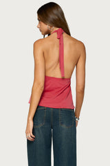 Kinsleigh Asymmetric Babydoll Top