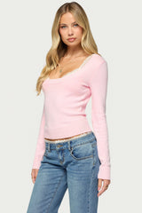 Siannah Scoop Neck Knit Sweater