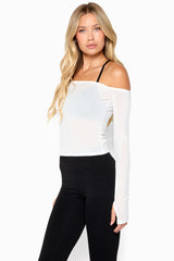 Gemima Sheer Off Shoulder Top