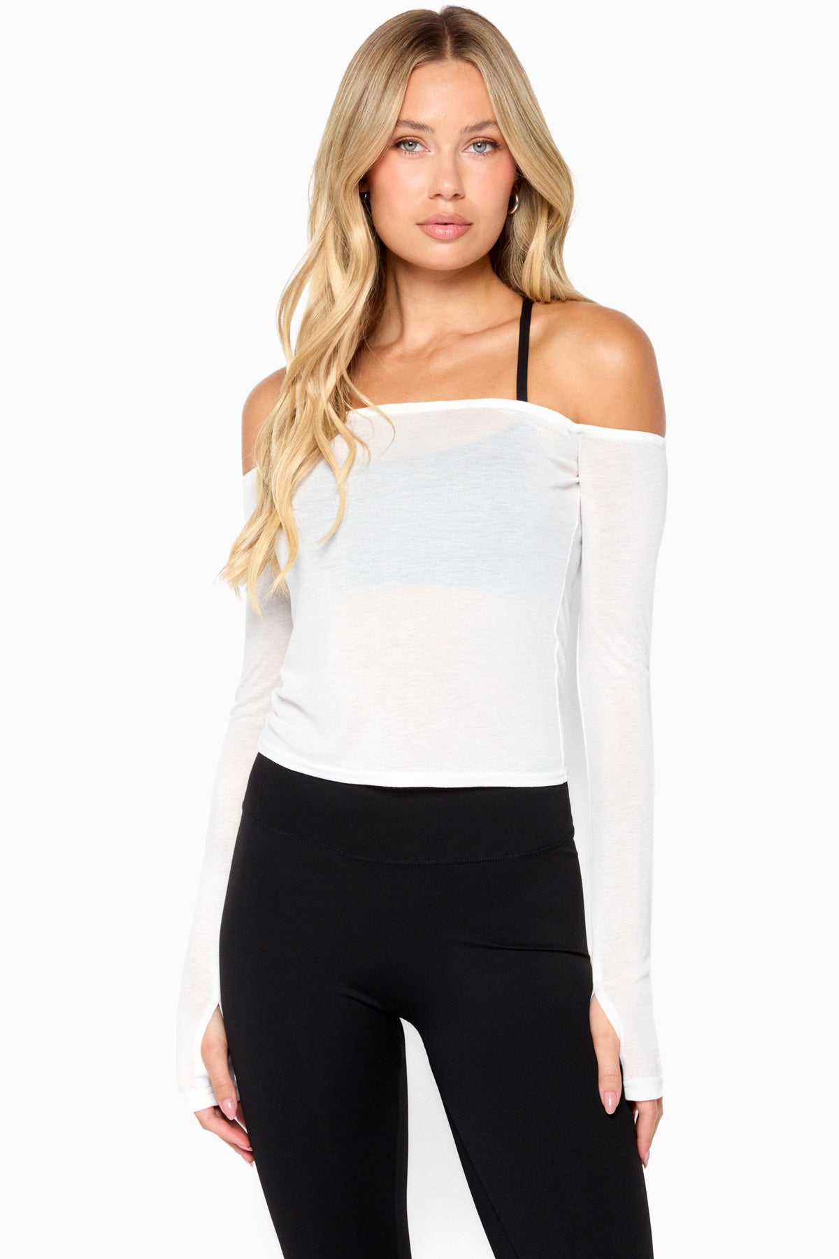 Gemima Sheer Off Shoulder Top