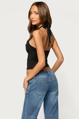 Doreen Lacey Halter Top