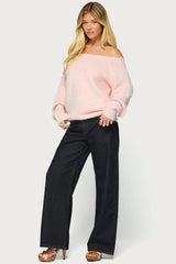 Hada Knit Off Shoulder Sweater