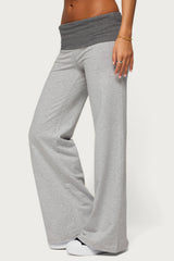 Sunnie Contrast Foldover Pants