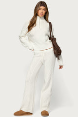 Fika Cable Knit Pants