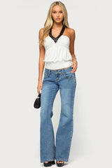 Timara Draped Ruched Sequin Top