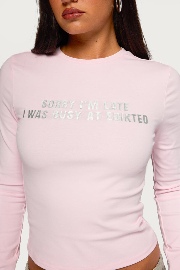 Busy At Edikted Long Sleeve Top view 2