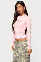 Busy At Edikted Long Sleeve Top