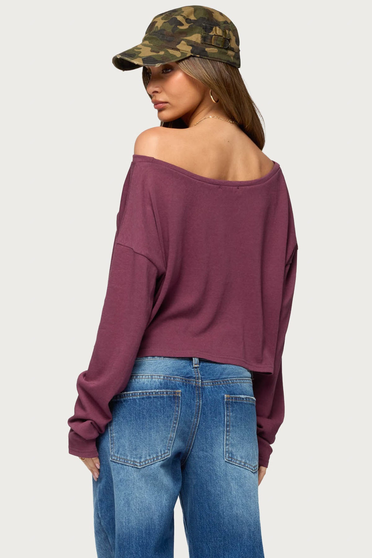 Peala Off Shoulder Long Sleeve Top