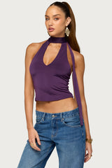 Tatyana Tie Neck Halter Top